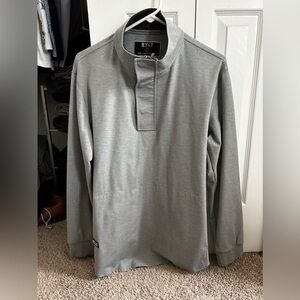 BYLT Premium Basics Elite+ Fairway Drop-Cut Pullover Heather Grey Size Large